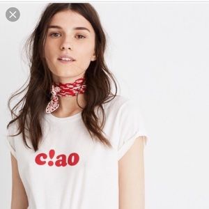 Madewell ciao tee size S gently worn.